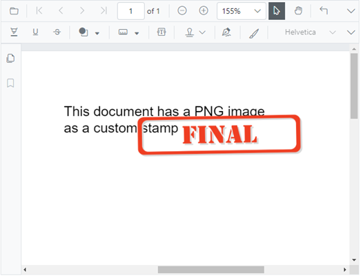 Custom stamps in Blazor PDF Viewer