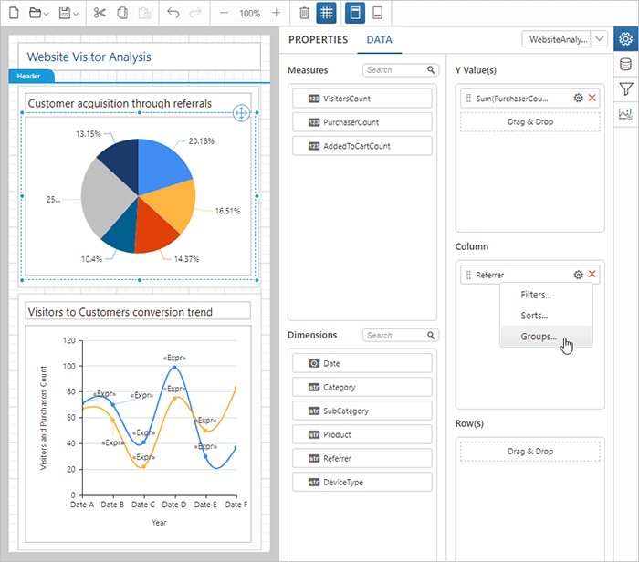 Data configuration
