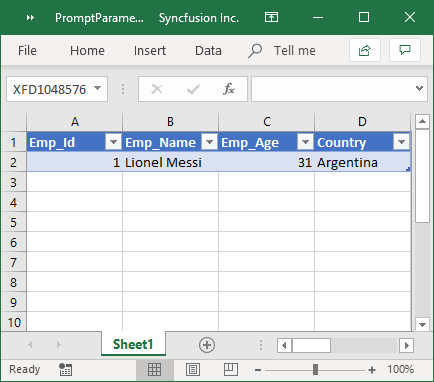 Output File with Employee Details Filtered by Emp_Age > 30