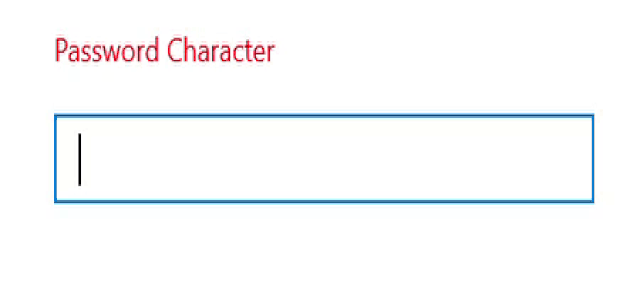 Password Character Support for Unmasked Fields