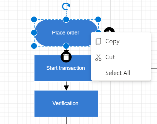Context menu in Blazor Diagram component