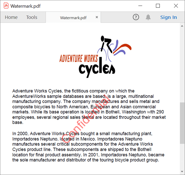Watermark annotation