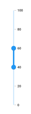 Flutter Vertical Range Slider