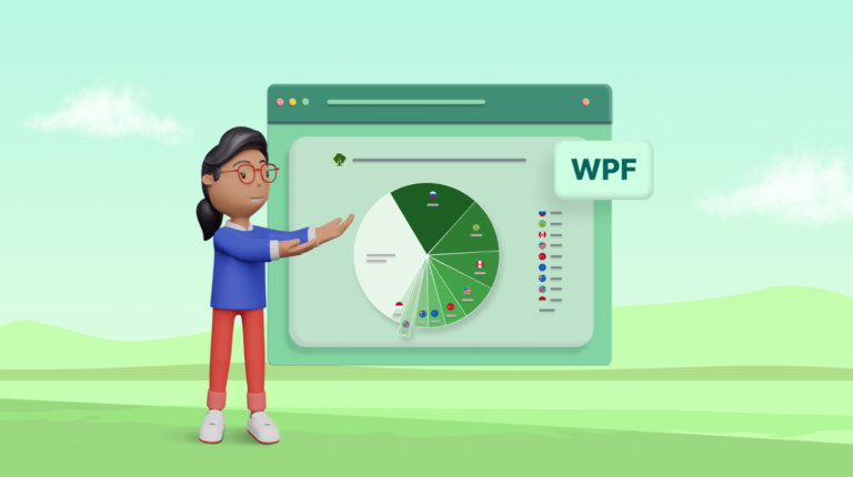 Chart of the Week Creating a WPF Pie Chart to Visualize the Percentage of Global Forest Area for Each Country