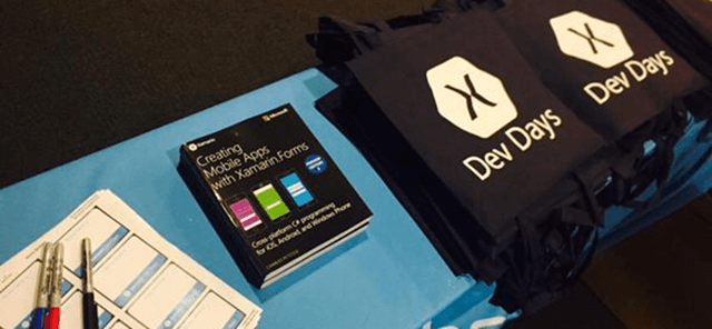 Xamarin Dev Days Registration Desk. Source: Xamarin