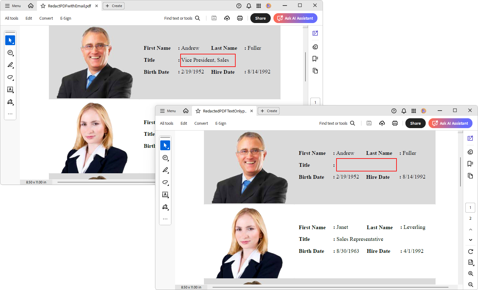 Redact only text while preserving images and layout in a PDF