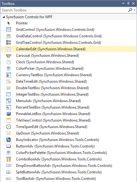 VS Toolbox configured via installed NuGet Packages