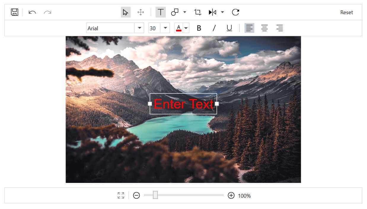 Annotating text with an image in WPF Image Editor.