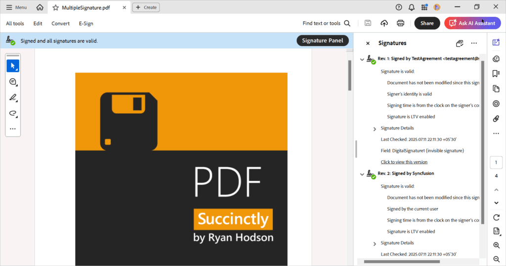 How to Digitally Sign and Verify PDF Signatures in C# | Syncfusion Blogs