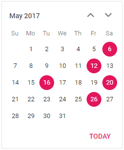 Selecting multiple days in Essential JS 2 Calendar