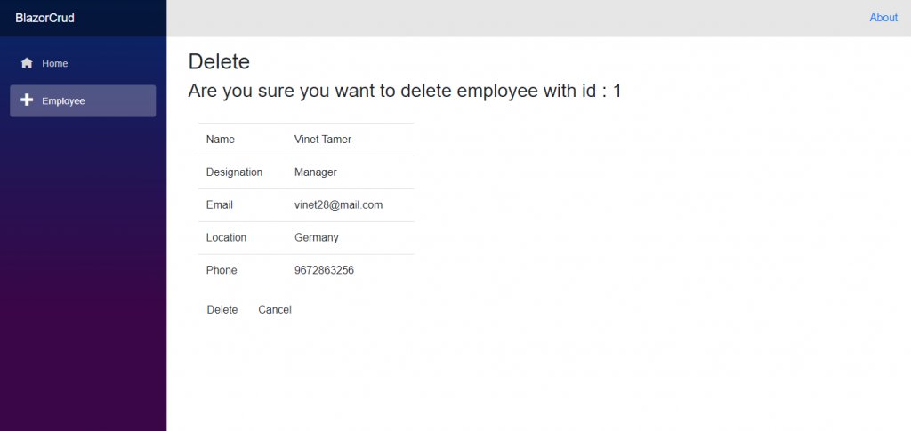 How to Perform CRUD Operations Using Blazor Preview 9 and Entity ...
