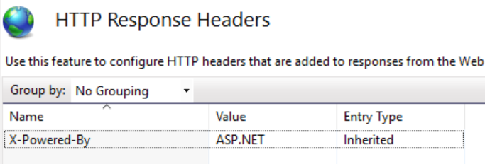 Removing the X-Powered-By Header in IIS Settings.