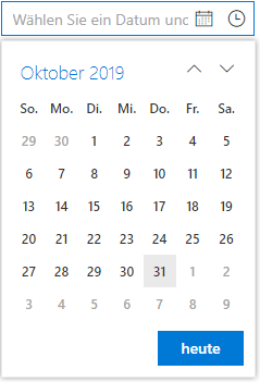 DateTime Picker with Custom Text.