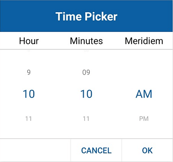 Time Picker (Preview)