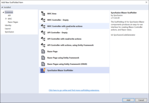 Scaffolding Syncfusion Controls in Blazor Applications | Syncfusion Blogs