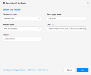 Scaffolding Syncfusion Controls in Blazor Applications | Syncfusion Blogs