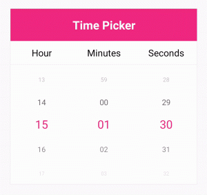 Time Picker in looping mode