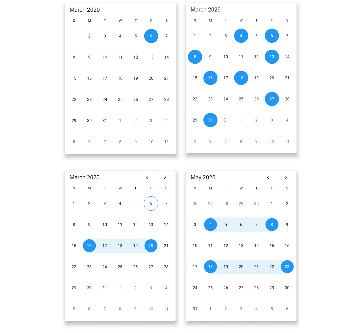 Date selection