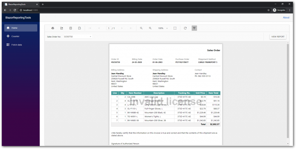 Blazor SSRS Report Viewer Component using Bold Reports | Syncfusion Blogs