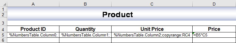 Input template with markers to import data with images using template markers