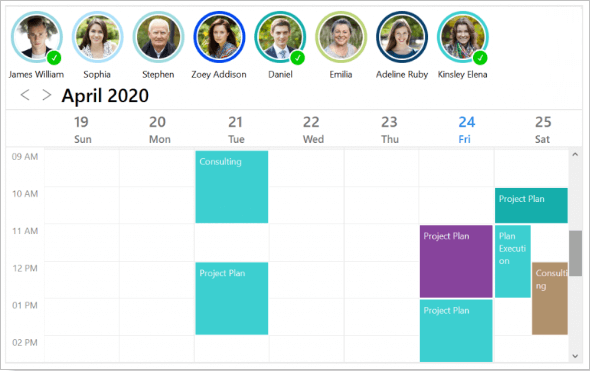 Xamarin.Forms WPF Schedule