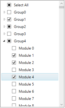 output with grouping and virtualization support