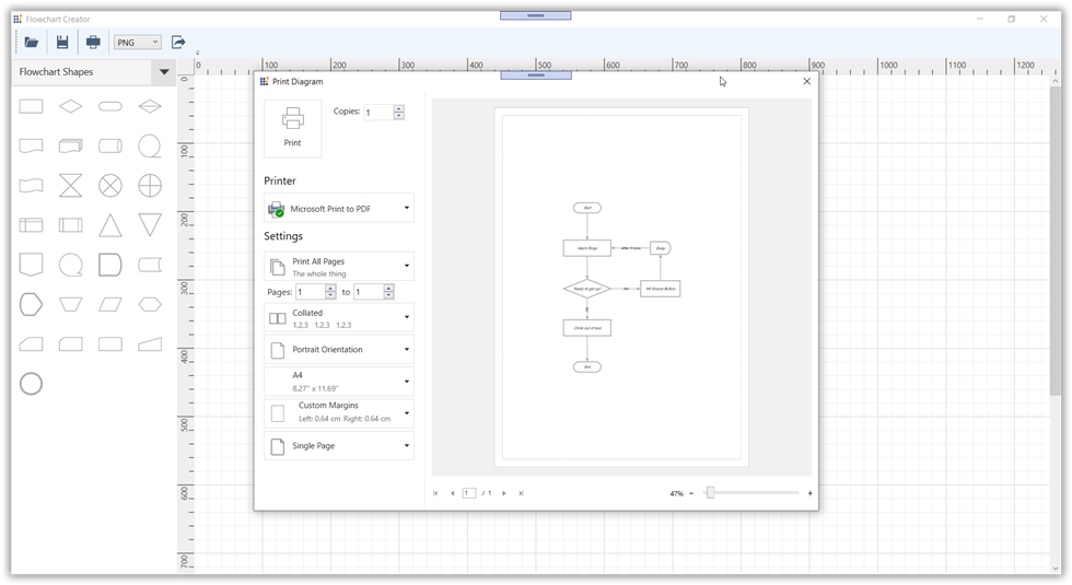 Print Diagram dialog box