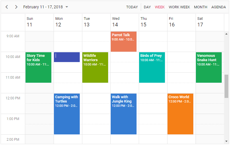 Inline Editing in Schedule View