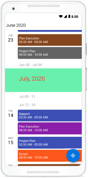 Month Header Customization in Schedule View