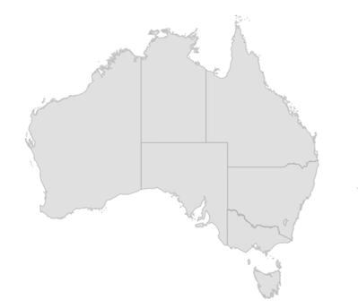 Rendered Australia Map