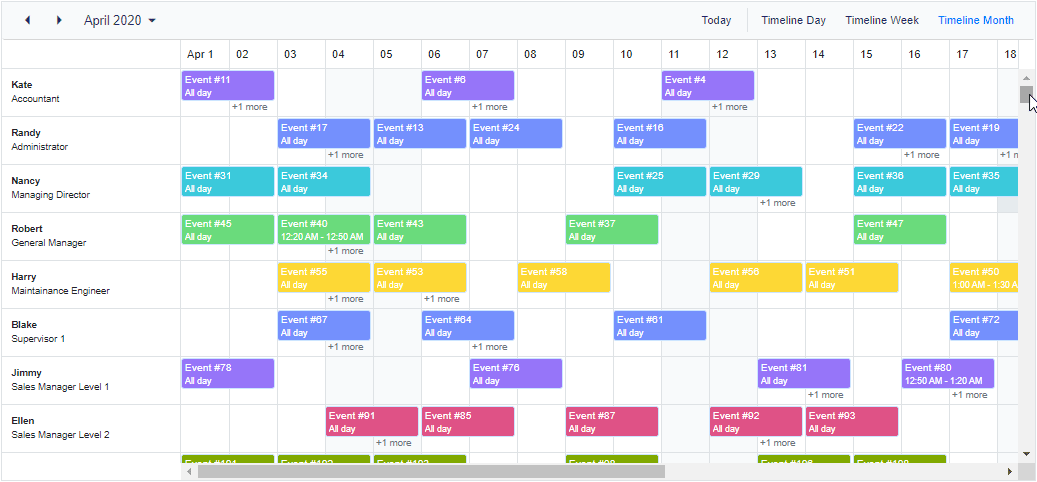 Virtual Scrolling In Schedule View