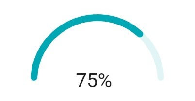 Semi-Circular Progress Bar Style