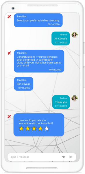 Template support for messages in Xamarin Chat