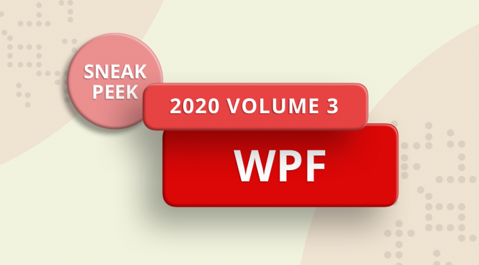 2020 volume 3 WPF