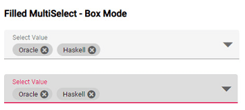 Filled MultiSelect- Box Mode