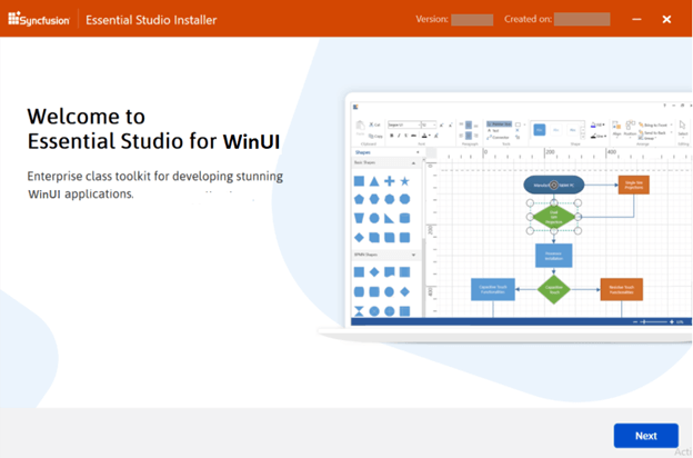 Online Essential Studio for WinUI installer