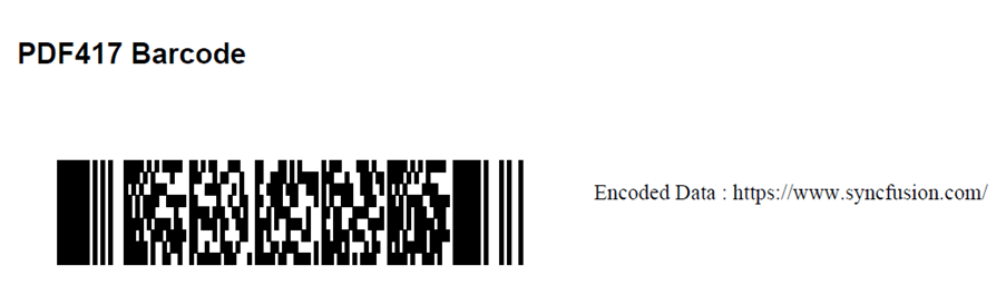 PDF417 barcodes