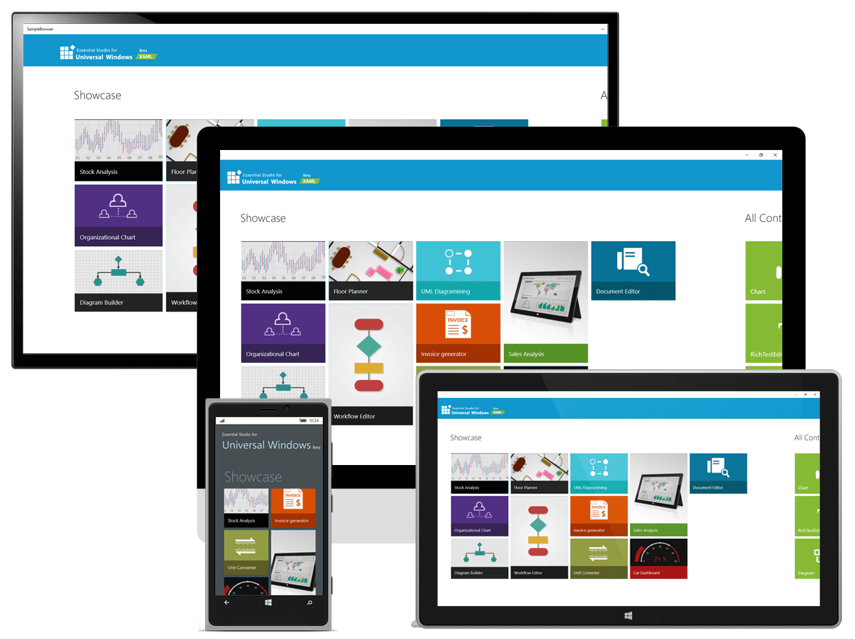 Universal Windows Platform App Example Syncfusion Components for UWP | Syncfusion Blogs