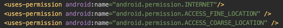 Add these lines of code in android/app/src/main/AndroidManifest.xml