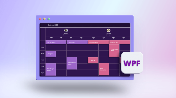 Easily Allocate Resources with the Resource View in WPF Scheduler