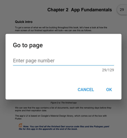 Page Navigation in Flutter PDF Viewer