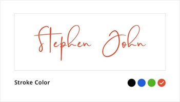 Signature Stroke Color Customization