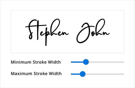 Signature Width Customization