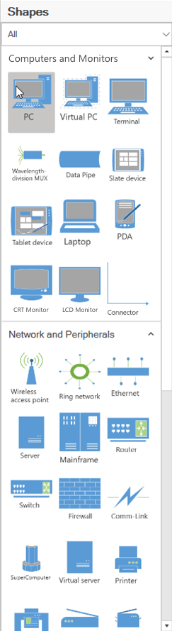 Network Diagram Symbol Stencil