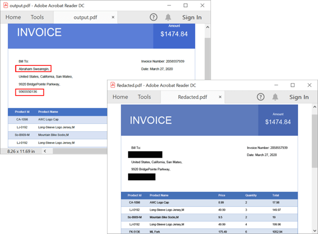 Removing the marked content from PDF