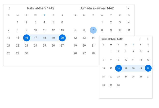 Hijri Date Range Picker in Flutter