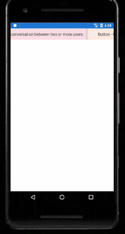 Marquee label in Android
