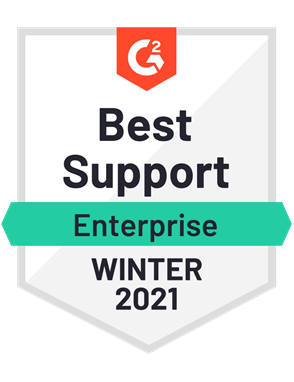 Best Support, Enterprise—Winter 2021