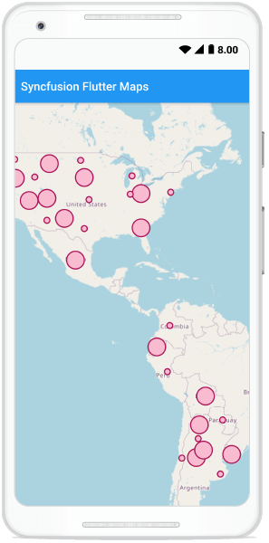 Circles on Flutter Maps