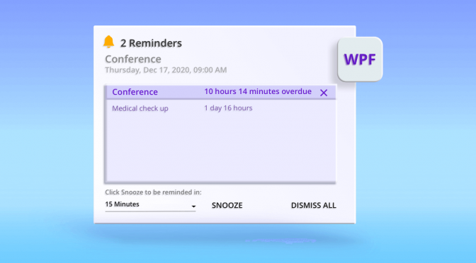 How to Display Alerts for Appointments in WPF Scheduler